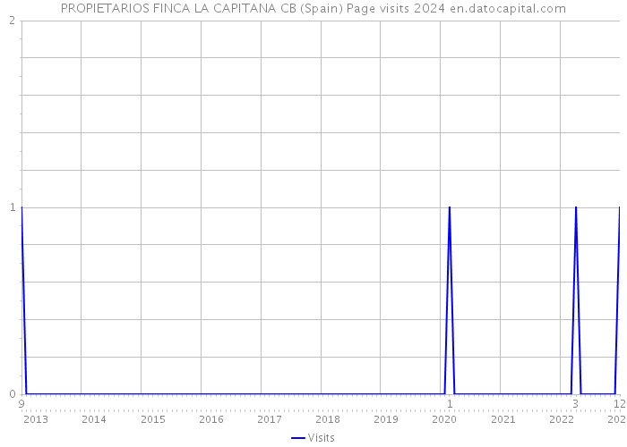 PROPIETARIOS FINCA LA CAPITANA CB (Spain) Page visits 2024 