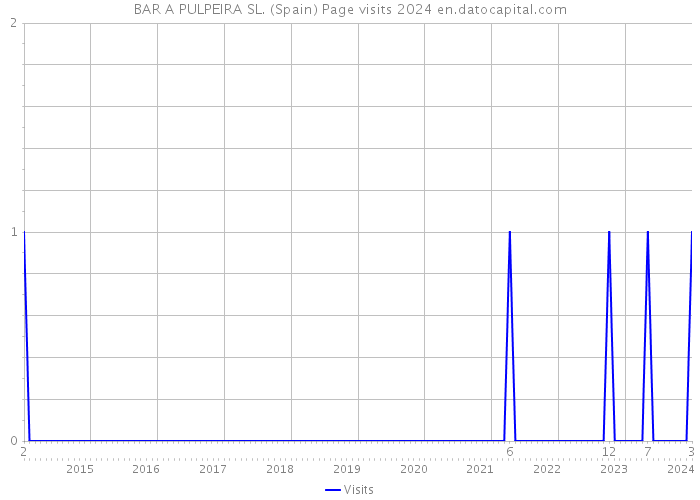 BAR A PULPEIRA SL. (Spain) Page visits 2024 