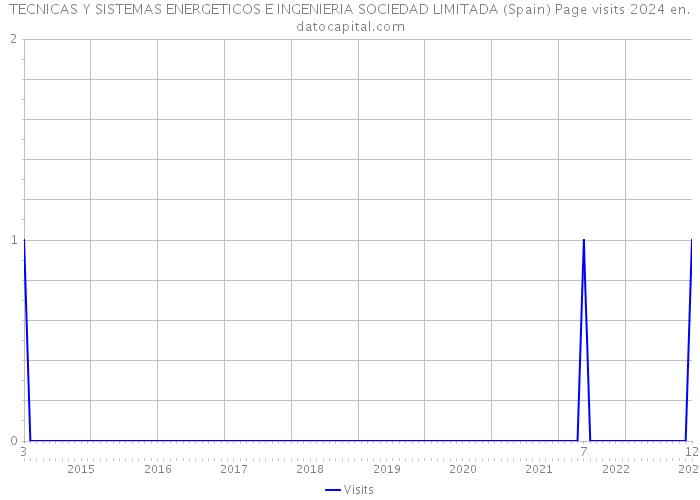 TECNICAS Y SISTEMAS ENERGETICOS E INGENIERIA SOCIEDAD LIMITADA (Spain) Page visits 2024 