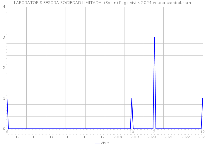 LABORATORIS BESORA SOCIEDAD LIMITADA. (Spain) Page visits 2024 