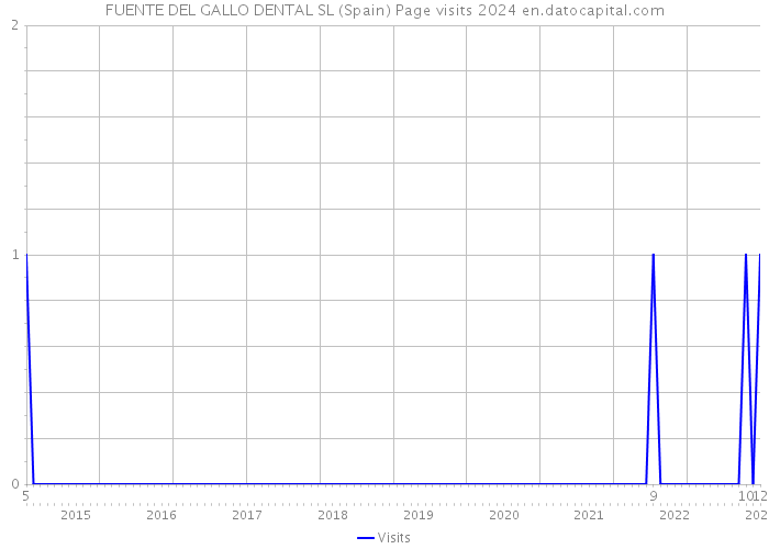 FUENTE DEL GALLO DENTAL SL (Spain) Page visits 2024 