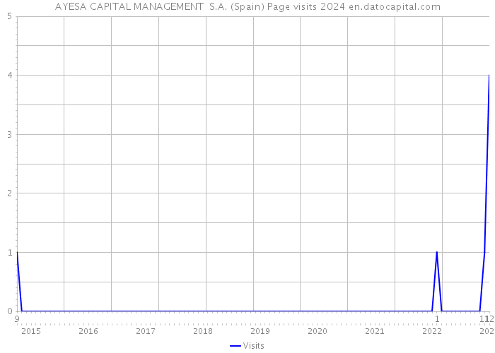 AYESA CAPITAL MANAGEMENT S.A. (Spain) Page visits 2024 