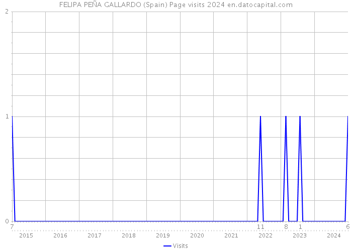 FELIPA PEÑA GALLARDO (Spain) Page visits 2024 