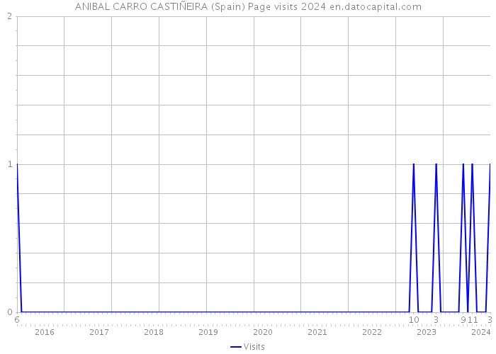 ANIBAL CARRO CASTIÑEIRA (Spain) Page visits 2024 