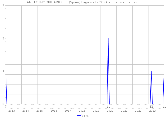 ANILLO INMOBILIARIO S.L. (Spain) Page visits 2024 