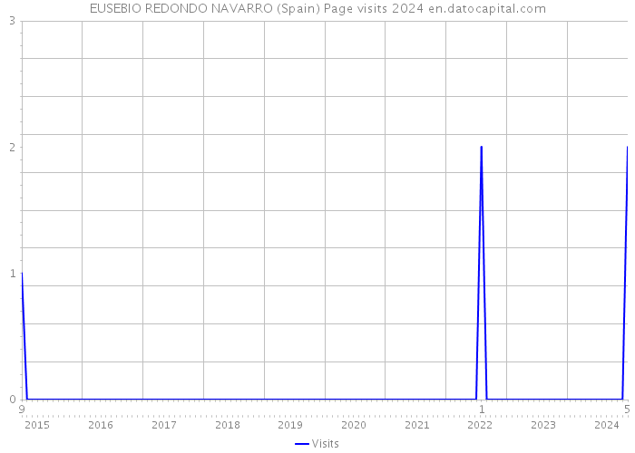 EUSEBIO REDONDO NAVARRO (Spain) Page visits 2024 