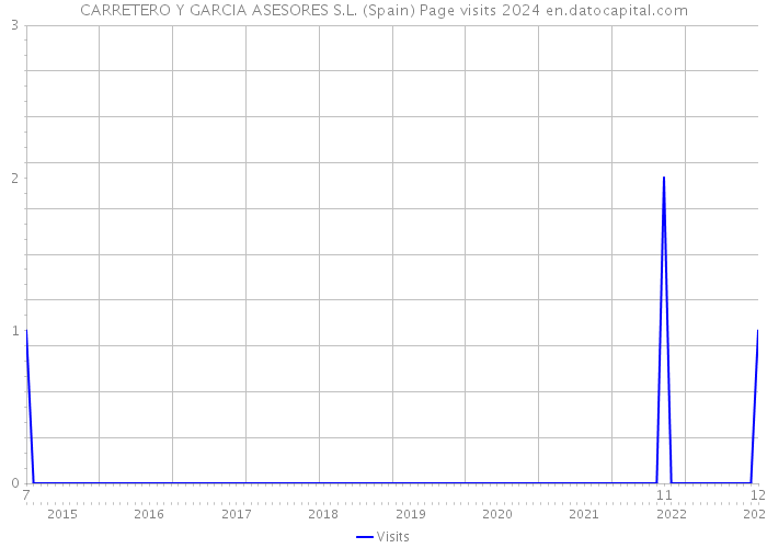 CARRETERO Y GARCIA ASESORES S.L. (Spain) Page visits 2024 