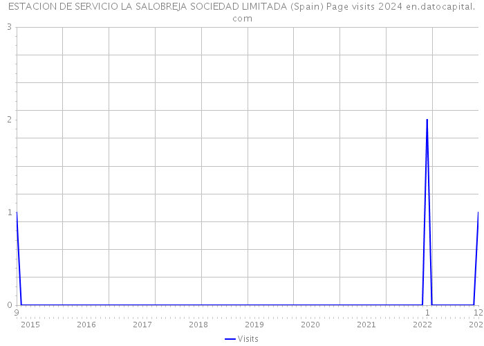 ESTACION DE SERVICIO LA SALOBREJA SOCIEDAD LIMITADA (Spain) Page visits 2024 