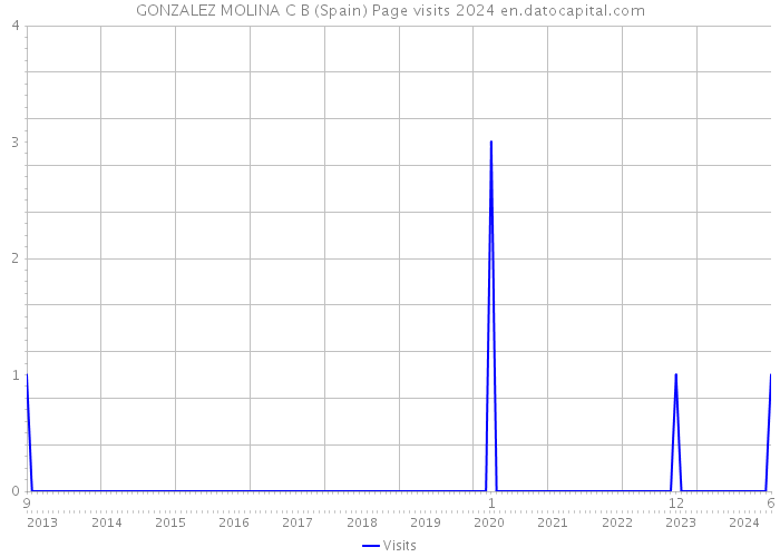 GONZALEZ MOLINA C B (Spain) Page visits 2024 