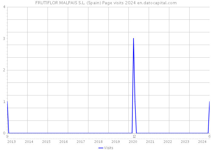 FRUTIFLOR MALPAIS S.L. (Spain) Page visits 2024 