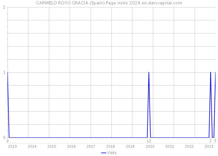 CARMELO ROYO GRACIA (Spain) Page visits 2024 