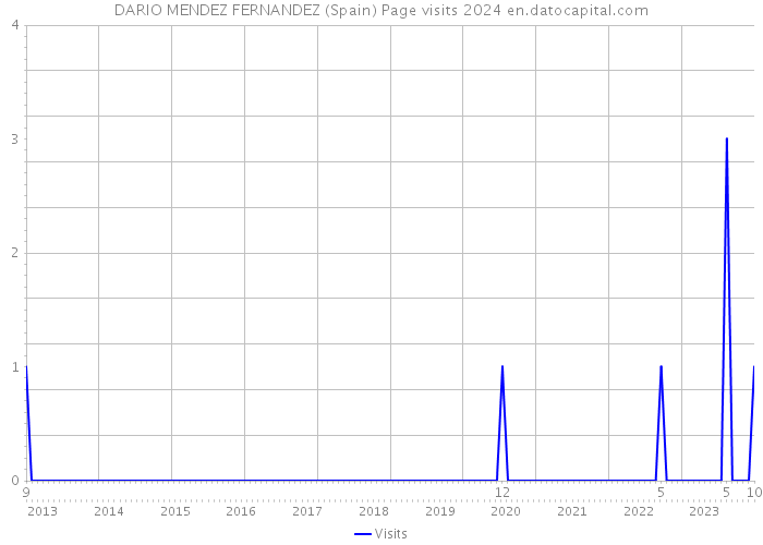 DARIO MENDEZ FERNANDEZ (Spain) Page visits 2024 