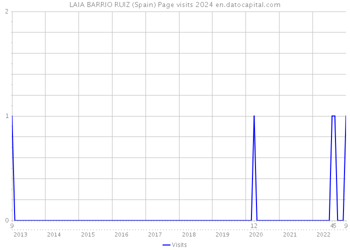 LAIA BARRIO RUIZ (Spain) Page visits 2024 
