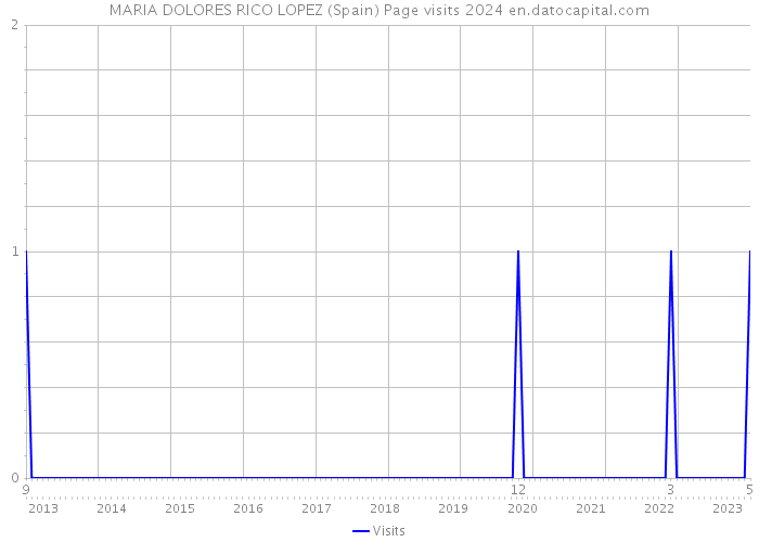 MARIA DOLORES RICO LOPEZ (Spain) Page visits 2024 
