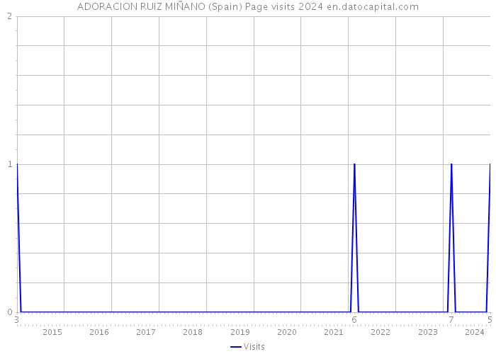 ADORACION RUIZ MIÑANO (Spain) Page visits 2024 
