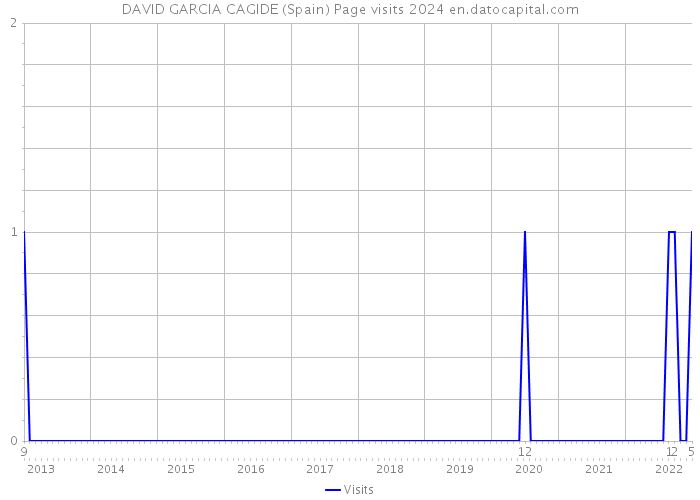DAVID GARCIA CAGIDE (Spain) Page visits 2024 