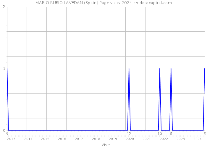 MARIO RUBIO LAVEDAN (Spain) Page visits 2024 