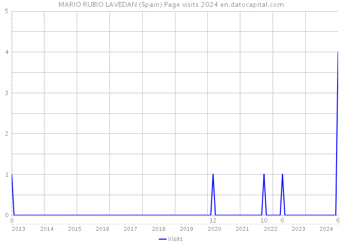 MARIO RUBIO LAVEDAN (Spain) Page visits 2024 