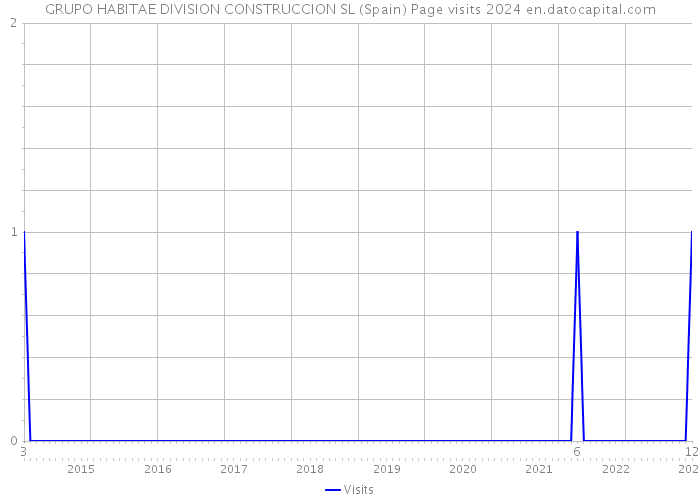 GRUPO HABITAE DIVISION CONSTRUCCION SL (Spain) Page visits 2024 