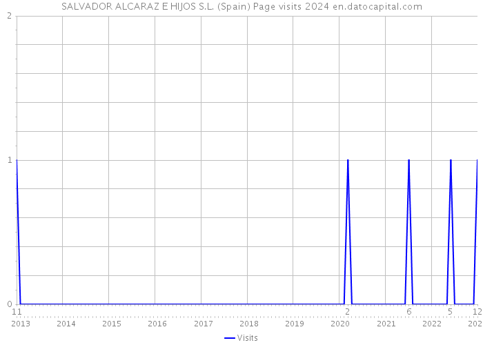 SALVADOR ALCARAZ E HIJOS S.L. (Spain) Page visits 2024 