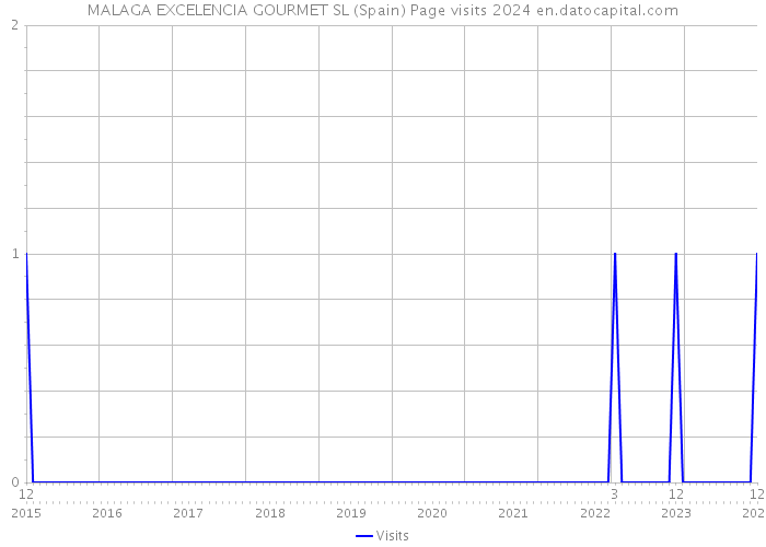 MALAGA EXCELENCIA GOURMET SL (Spain) Page visits 2024 
