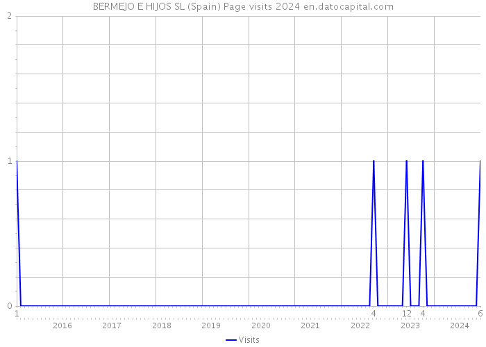 BERMEJO E HIJOS SL (Spain) Page visits 2024 