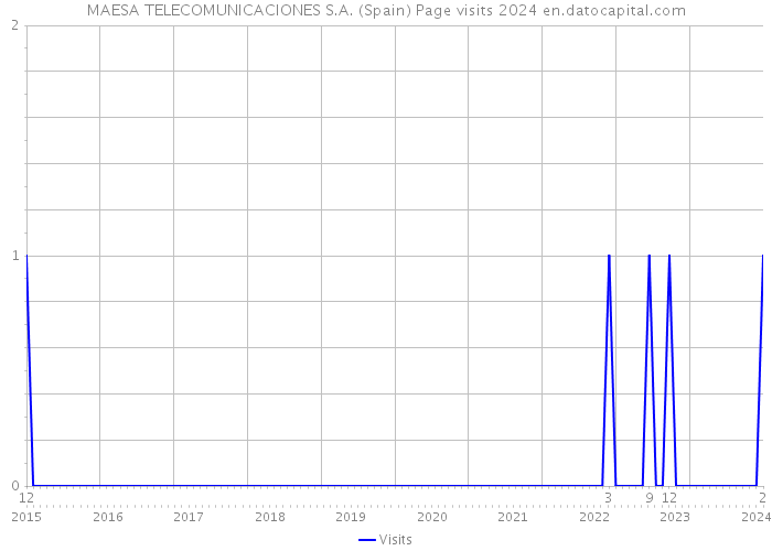 MAESA TELECOMUNICACIONES S.A. (Spain) Page visits 2024 