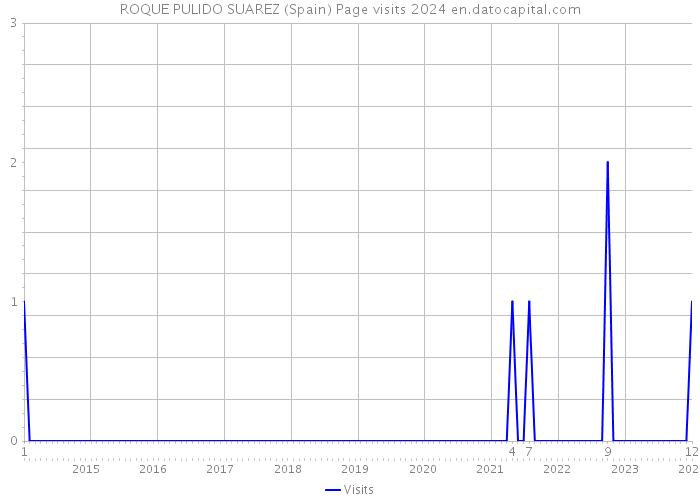 ROQUE PULIDO SUAREZ (Spain) Page visits 2024 