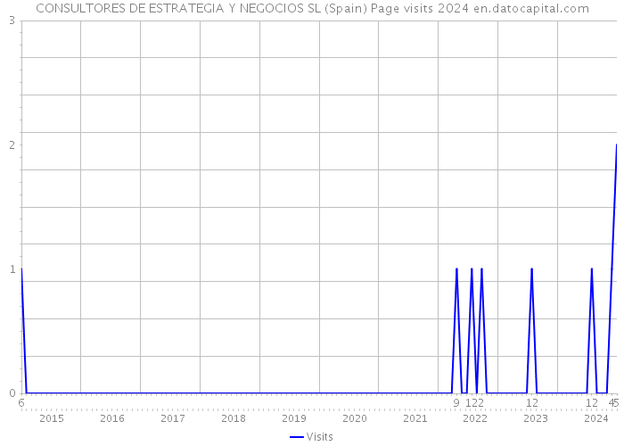 CONSULTORES DE ESTRATEGIA Y NEGOCIOS SL (Spain) Page visits 2024 