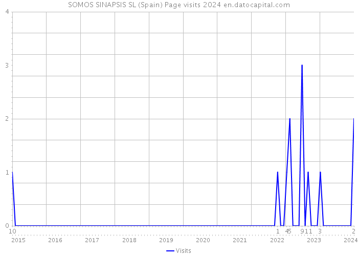 SOMOS SINAPSIS SL (Spain) Page visits 2024 
