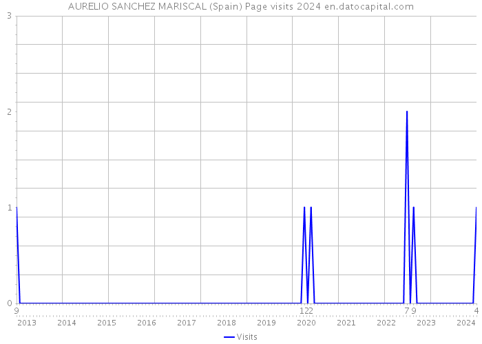 AURELIO SANCHEZ MARISCAL (Spain) Page visits 2024 