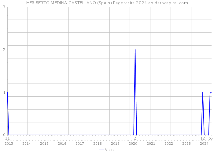 HERIBERTO MEDINA CASTELLANO (Spain) Page visits 2024 