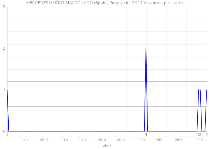 MERCEDES MUÑOZ MALDONADO (Spain) Page visits 2024 