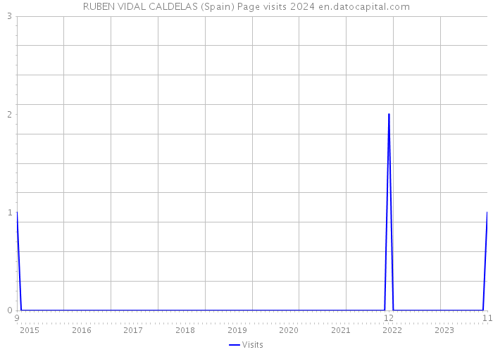 RUBEN VIDAL CALDELAS (Spain) Page visits 2024 