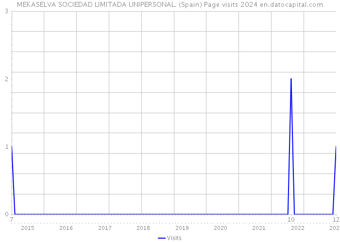 MEKASELVA SOCIEDAD LIMITADA UNIPERSONAL. (Spain) Page visits 2024 