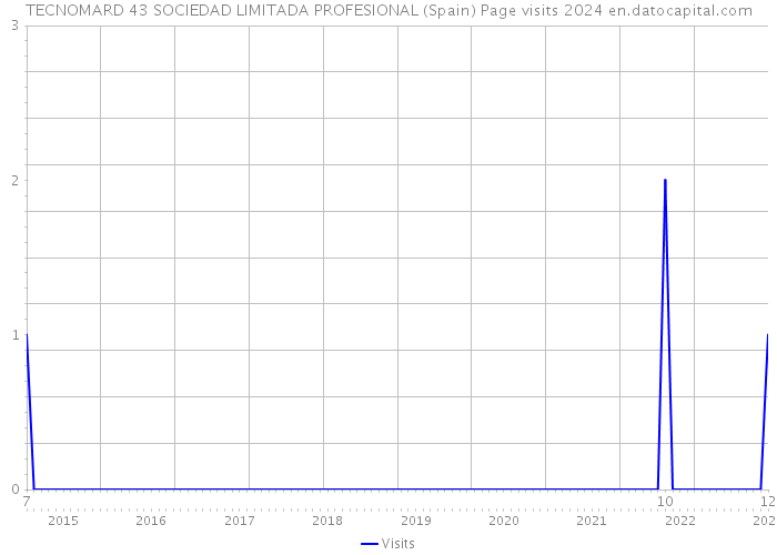 TECNOMARD 43 SOCIEDAD LIMITADA PROFESIONAL (Spain) Page visits 2024 