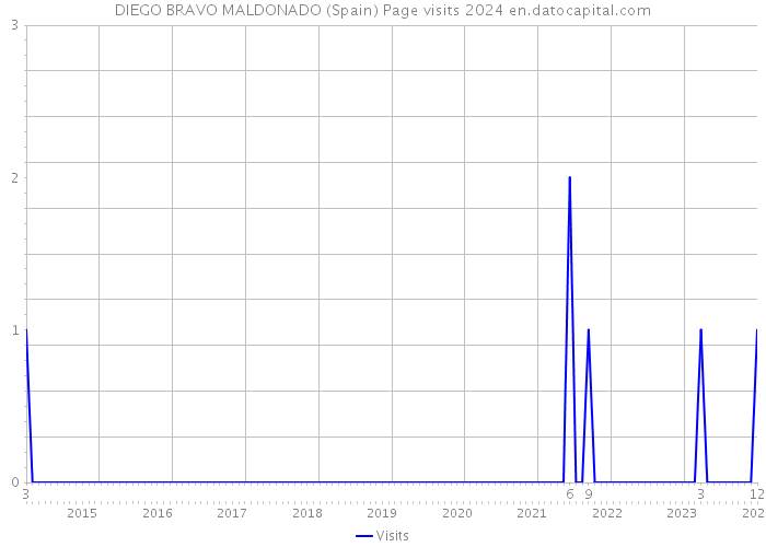 DIEGO BRAVO MALDONADO (Spain) Page visits 2024 