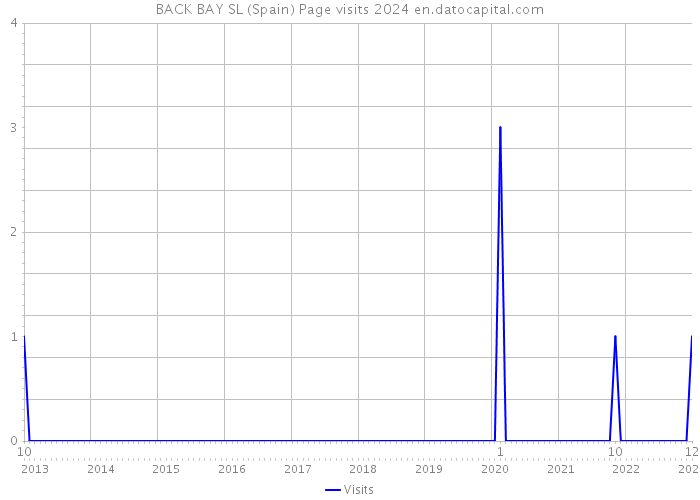 BACK BAY SL (Spain) Page visits 2024 