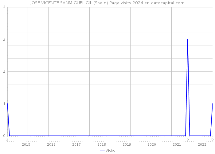 JOSE VICENTE SANMIGUEL GIL (Spain) Page visits 2024 