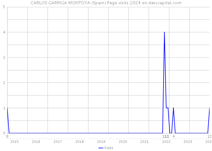 CARLOS GARRIGA MONTOYA (Spain) Page visits 2024 