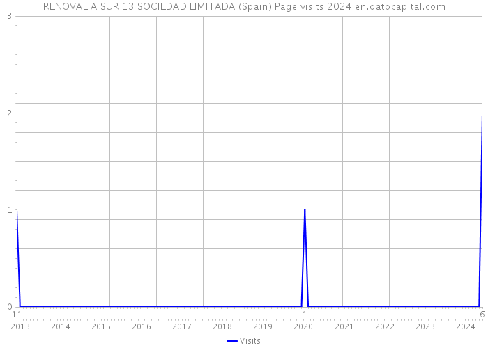 RENOVALIA SUR 13 SOCIEDAD LIMITADA (Spain) Page visits 2024 