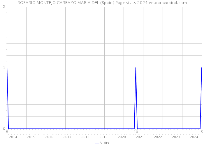 ROSARIO MONTEJO CARBAYO MARIA DEL (Spain) Page visits 2024 