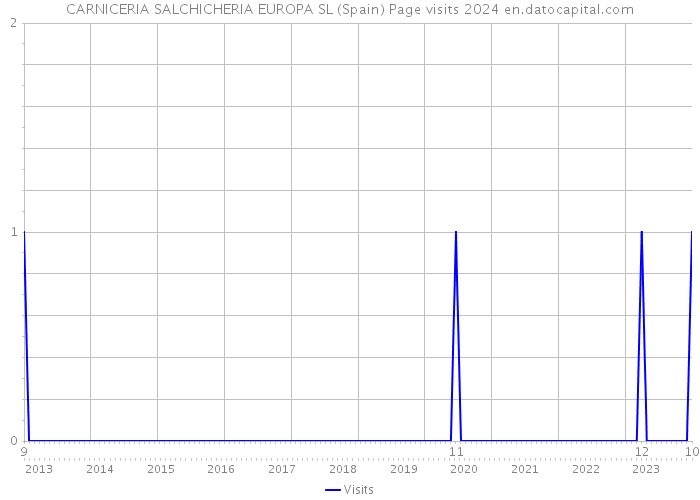 CARNICERIA SALCHICHERIA EUROPA SL (Spain) Page visits 2024 