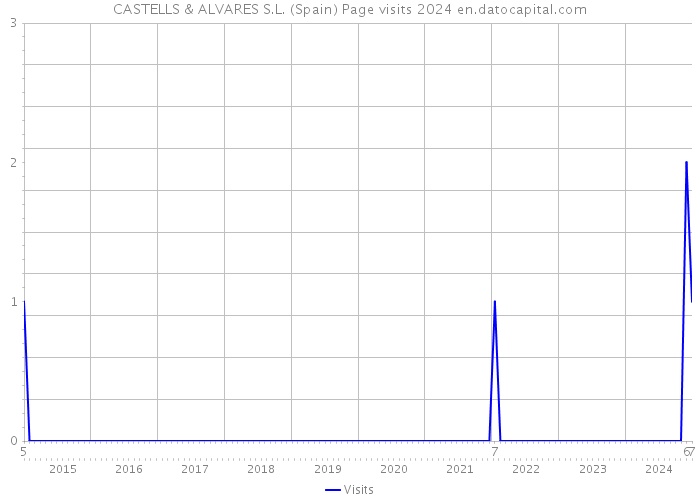 CASTELLS & ALVARES S.L. (Spain) Page visits 2024 