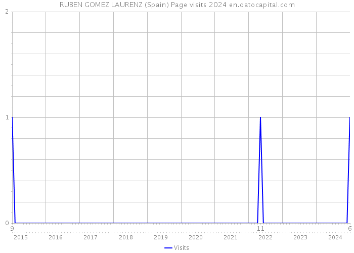 RUBEN GOMEZ LAURENZ (Spain) Page visits 2024 