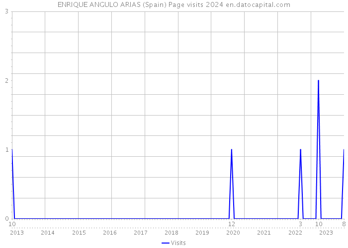 ENRIQUE ANGULO ARIAS (Spain) Page visits 2024 
