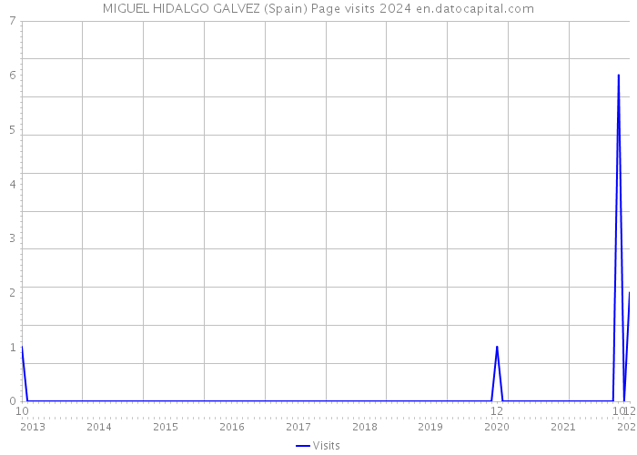 MIGUEL HIDALGO GALVEZ (Spain) Page visits 2024 