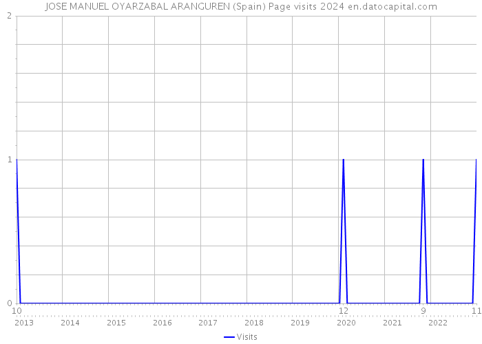 JOSE MANUEL OYARZABAL ARANGUREN (Spain) Page visits 2024 