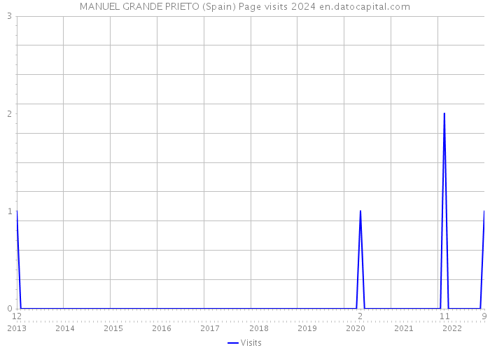 MANUEL GRANDE PRIETO (Spain) Page visits 2024 