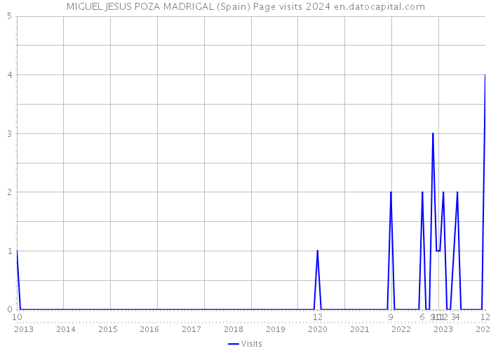 MIGUEL JESUS POZA MADRIGAL (Spain) Page visits 2024 